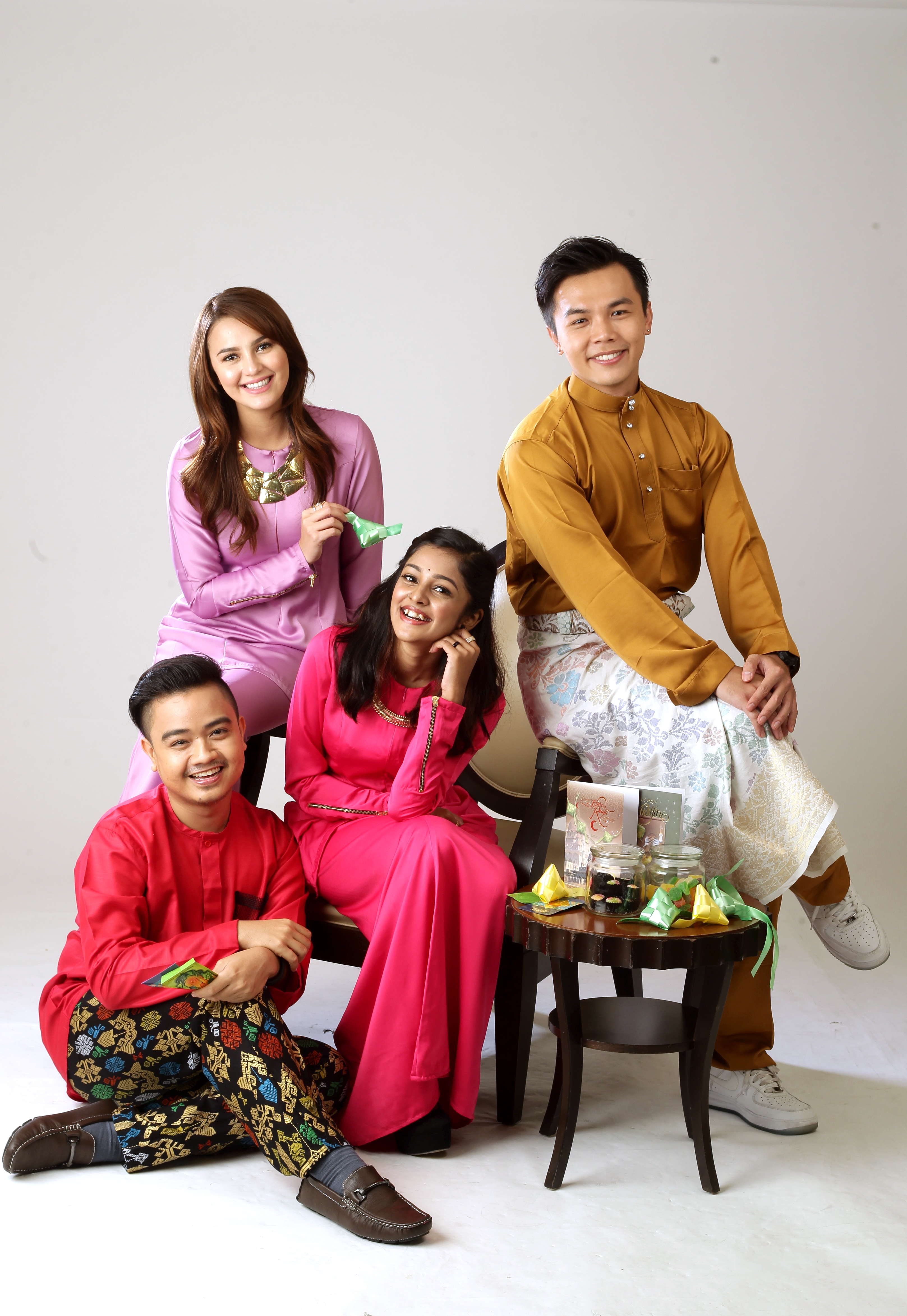The cast of Oh My English look forward to celebrating Hari Raya with friends and family.