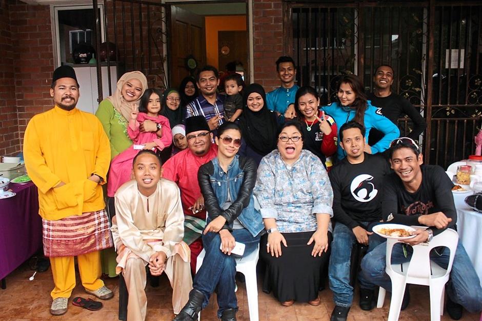 Suria FM deejays during an open house visit at Shah Alam.