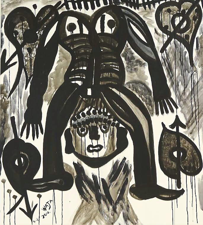 Waja's Tidak Fikir (acrylic on canvas, 2010).