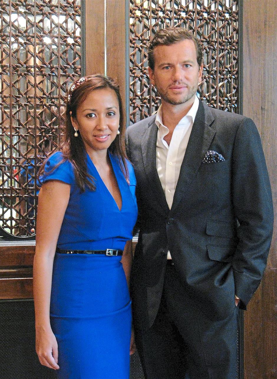 Partners in life and business, Tengku Zatashah and her husband, Aubry Mennesson.